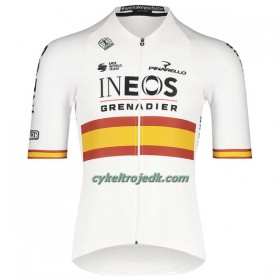 Cykeltøj + Cykelshorts 2022 INEOS Grenadiers Spansk Mesterskab Hvid
